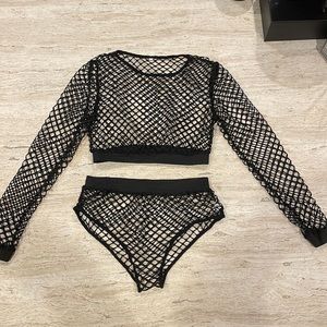 *SOLD* Fishnet rave set